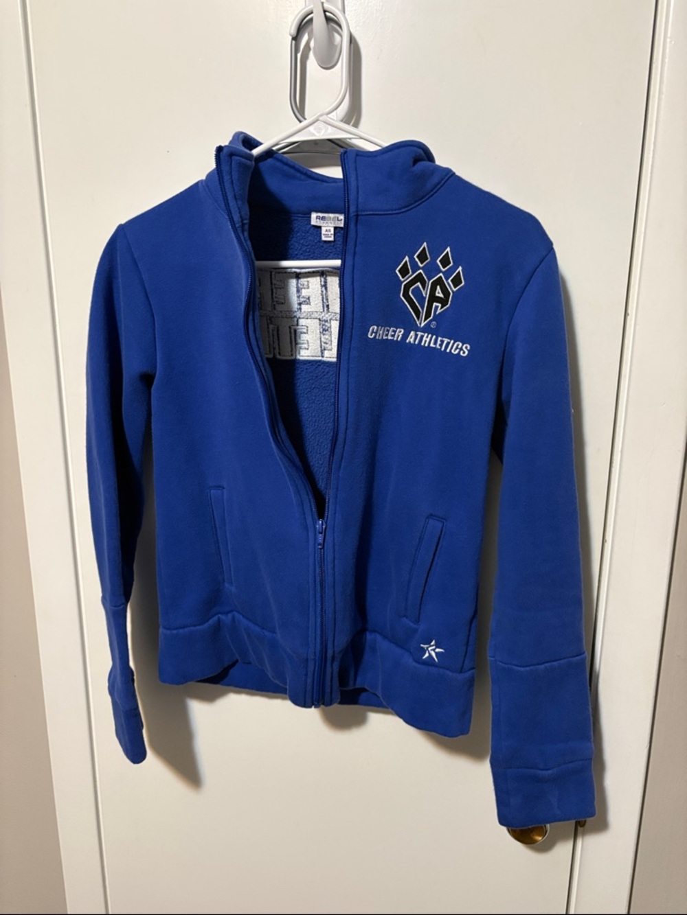 Cheer Athletics rebels Royal Blue Full-Zip Hoodie